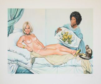 0399-Mel Ramos, "Manet's Olympia", signierte Farblithographie von 1974