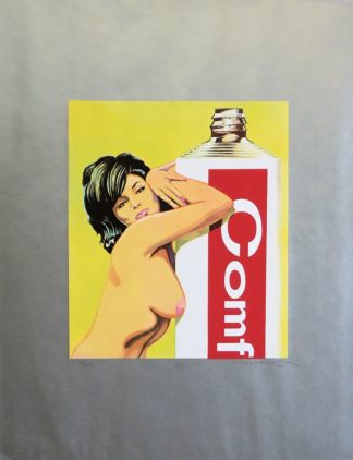 0403-Mel Ramos, Miss Comfort Cream, große signierte Farbserigraphie aus: 11 Pop Artists, Volume III von 1965