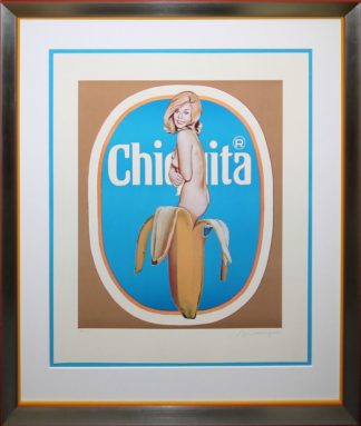0404-Mel Ramos, Chiquita, große signierte Farblithographie, galeriegerahmt