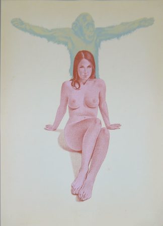 0405-Mel Ramos, Chimpanzee, signierte Farbserigraphie von 1971