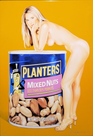 0407-Mel Ramos, Mixed Nuts, Pop Art Emaille von 2008, signiert