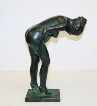 0410-Stefan Reichmann, "Badende gebückt", Bronzeplastik