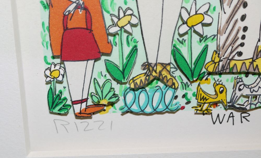 0422-James Rizzi, "War Games", signierte 3D-Farbserigraphie von 1990, galeriegerahmt - Image 2