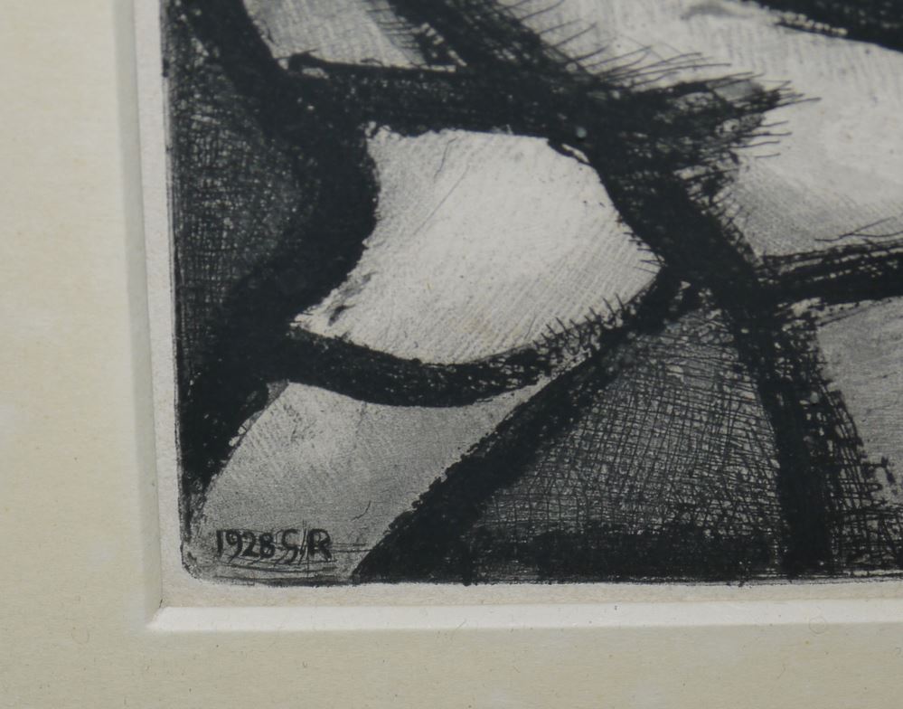 0426-Georges Rouault, "L`administrateur colonial", Aquatinta-Radierung von 1928/32, unter P.partout gerahmt - Image 2