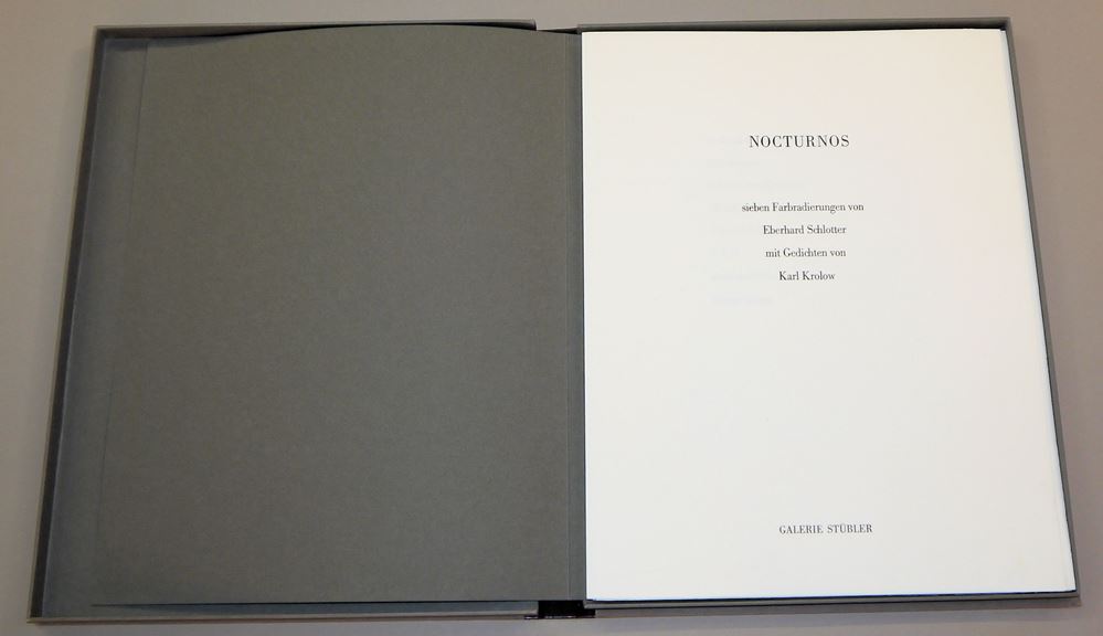 0442-Eberhard Schlotter, Sammlungsnachlass, Akt, Figürliches und Stillleben, 11 signierte Radierungen sowie Mappe "Nocturnos" mit 7 Farbradierungen – Bild 2