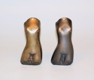 0459-Fritz Schwarzbeck, paar kleine weibliche Torsi, Bronze von 1981