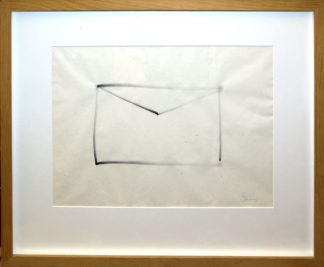 0468-Hyun-Sook Song, "Brief", Tuschezeichnung von 1997, gerahmt