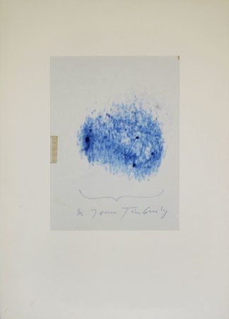 0485-Jean Tinguely, Ohne Titel, signierte Grafik, bestehend aus 2 Teilen, Unikat