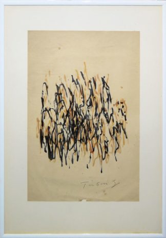 0486-Jean Tinguely, Meta Matic, Farbstift, um 1960, gerahmt