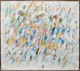0500-Harold Wallerstein, Abstrakt-Expressiv, Ölgemälde von 1963