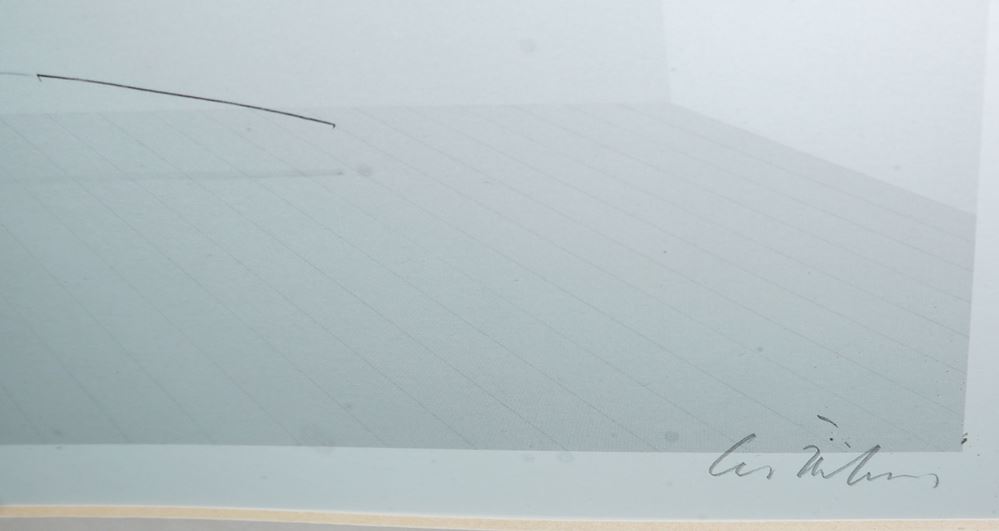 0511-Ben Willikens, Raumkompositionen, 4 signierte Serigraphien, mit Bleistift überarbeitet, galeriegerahmt – Bild 3