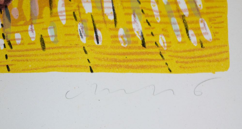 0517-Paul Wunderlich und Horst Antes, Figürliche Kompositionen, 3 signierte Farblithographien – Bild 4