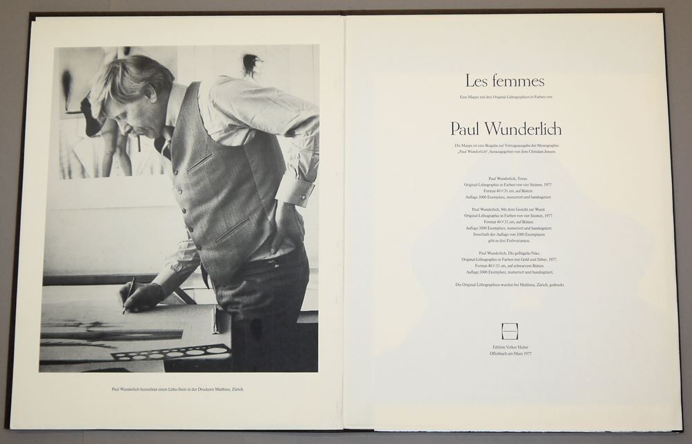0521-Paul Wunderlich, Mappenwerke "Les Femmes" und "Les Têtes des Femmes", 6 signierte Farblithographien – Bild 4
