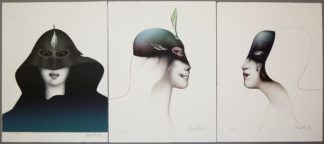 0521-Paul Wunderlich, Mappenwerke "Les Femmes" und "Les Têtes des Femmes", 6 signierte Farblithographien