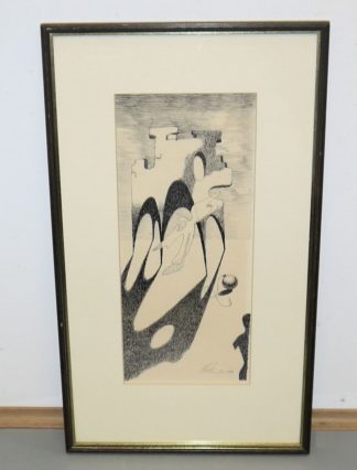 0538-Moderne Kunst mit 11 Graphiken und einer Zeichnung, u.a. von Went Strauchmann, Toulouse-Lautrec und Renée Lubarow
