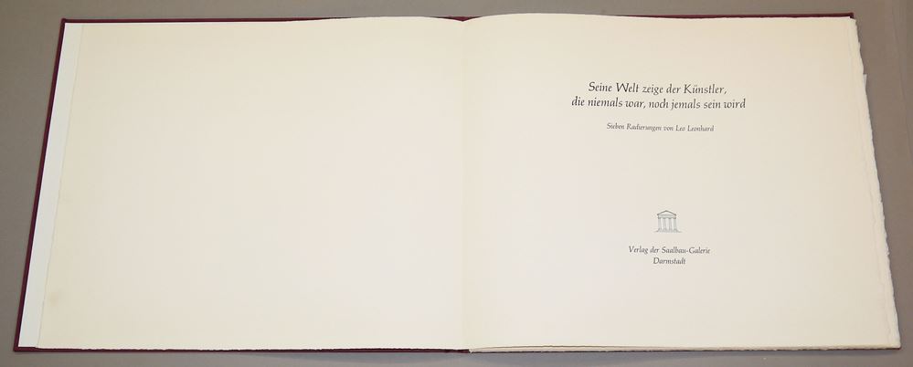 0542-6 Mappenwerke aus Nachlass: Leo Leonhard / Die Graphik der Gegenwart / Ernst Wolfhagen / Klaus Meier / Klaus Böttger / Walter Naß, insgesamt 31 Graphiken – Bild 8