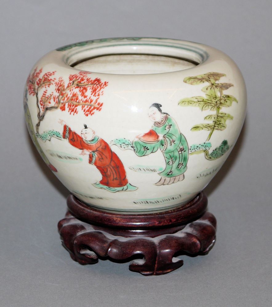 0561-Pinselwaschschale in famille verte, China 18./19. Jh. – Bild 2