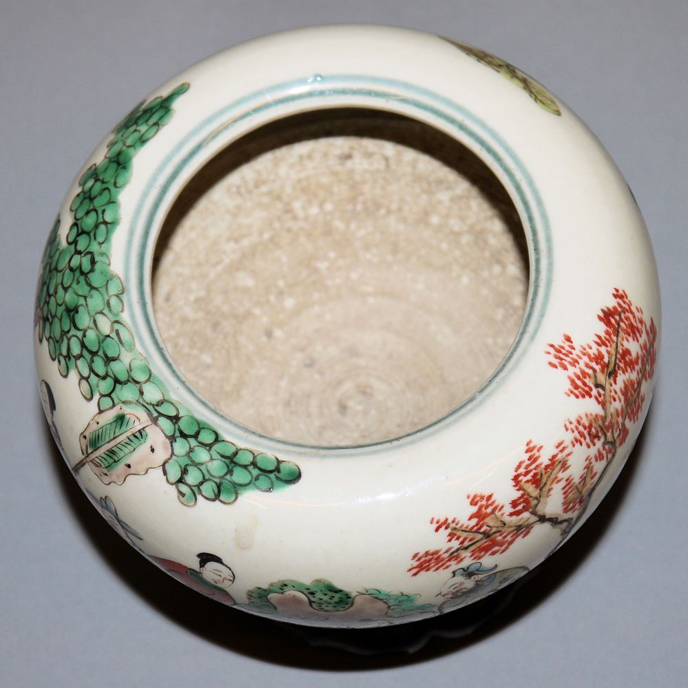 0561-Pinselwaschschale in famille verte, China 18./19. Jh. – Bild 4