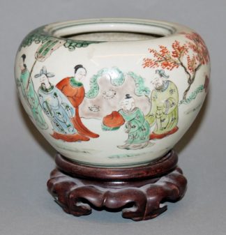 0561-Pinselwaschschale in famille verte, China 18./19. Jh.