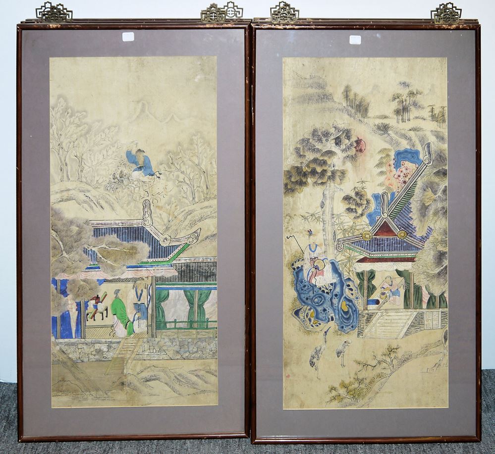 0590-Acht Tuschemalereien zu dem Thema der "Vierundzwanzig Vorbilder der kindlichen Pietät (chinesisch 二十四孝, Ershisi xiao), Qing-Zeit, China 19. Jh. – Bild 2