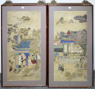 0590-Acht Tuschemalereien zu dem Thema der "Vierundzwanzig Vorbilder der kindlichen Pietät (chinesisch 二十四孝, Ershisi xiao), Qing-Zeit, China 19. Jh.