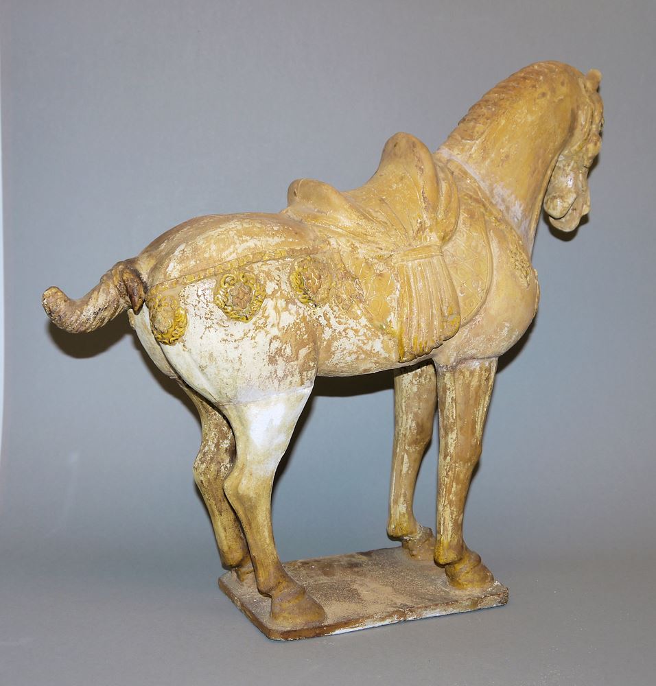 0609-Ein gesatteltes Terracotta-Pferd der Tang-Dynastie, China 7.-9. Jh. – Bild 5