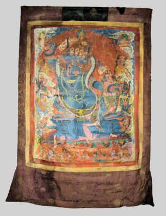 0614-Thangka des Yama Dharmaraja, Tibet um 1900
