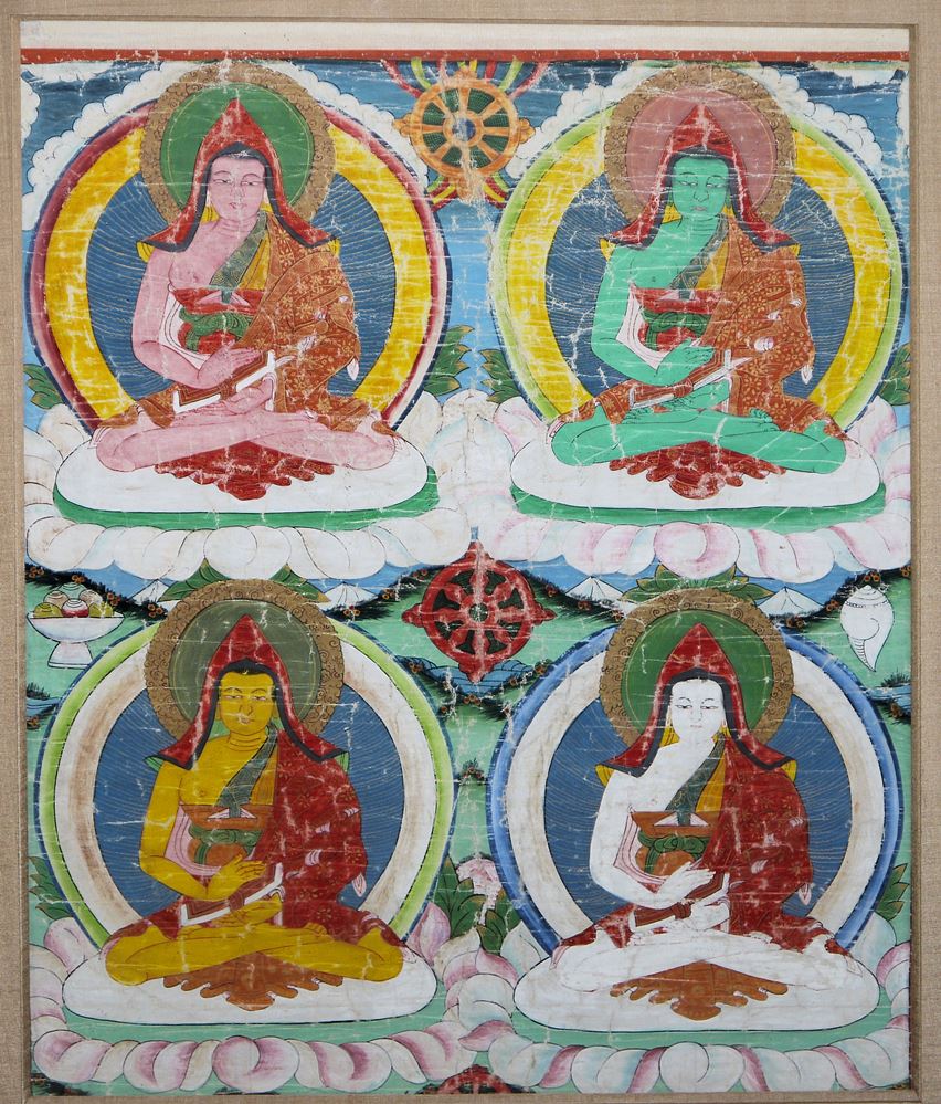 0616-Thangka des Tsongkhapa als Mediationsbuddha, Tibet 19./Anfang 20. Jh. – Bild 2