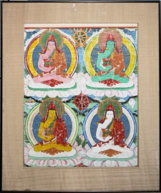 0616-Thangka des Tsongkhapa als Mediationsbuddha, Tibet 19./Anfang 20. Jh.