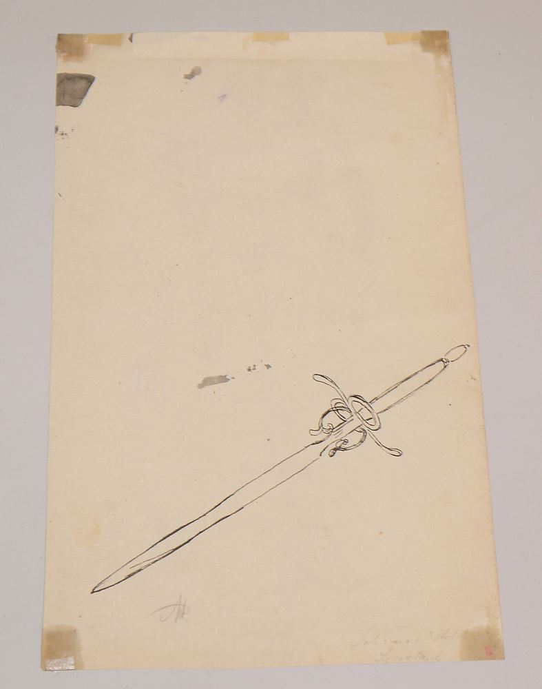 0704-Bartholomeus van der Helst, Umkreis, Studie des Hauptmann Roelof Bicker, Tuschezeichnung mit Sammlungsstempel (Lugt L.1045b) – Bild 2