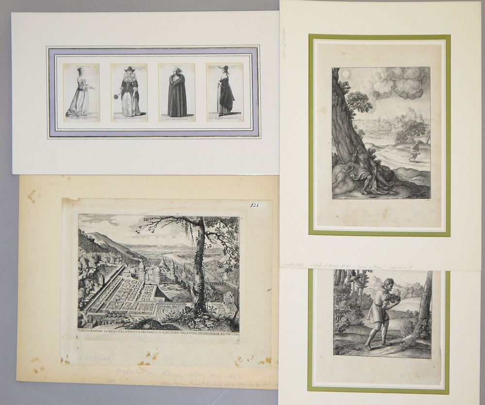 0706-Wenzel Hollar, 14 Kupferstiche & M.V. Kratochvil, Wenzel Hollar- Reisebilder, 1966 – Bild 3