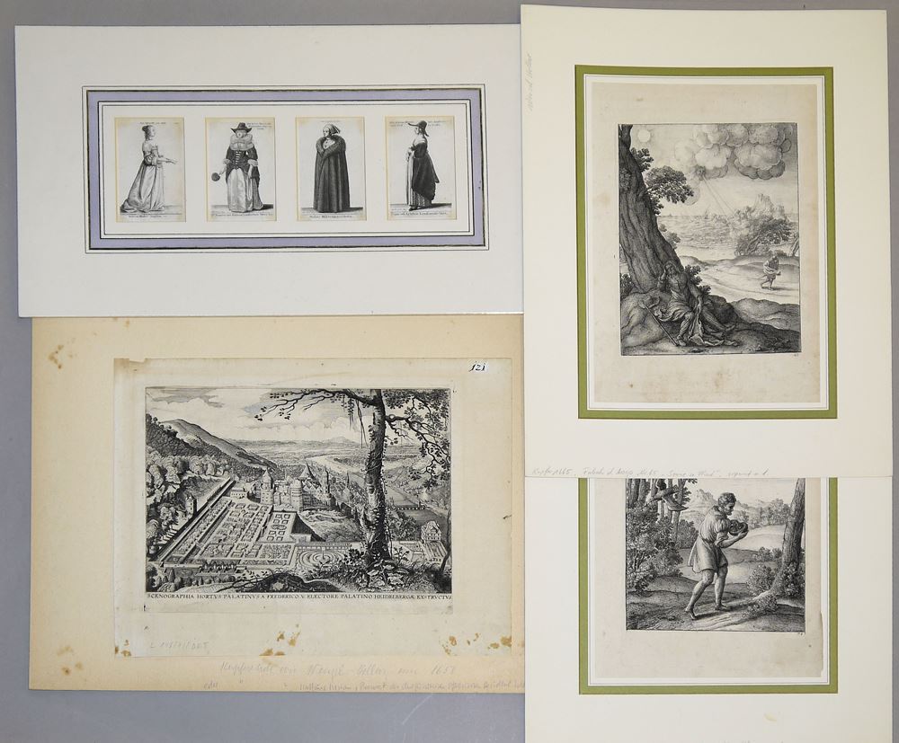 0706-Wenzel Hollar, 14 Kupferstiche & M.V. Kratochvil, Wenzel Hollar- Reisebilder, 1966 – Bild 6