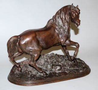 0719-Pierre-Jules Mène, Pferd, Bronzeplastik