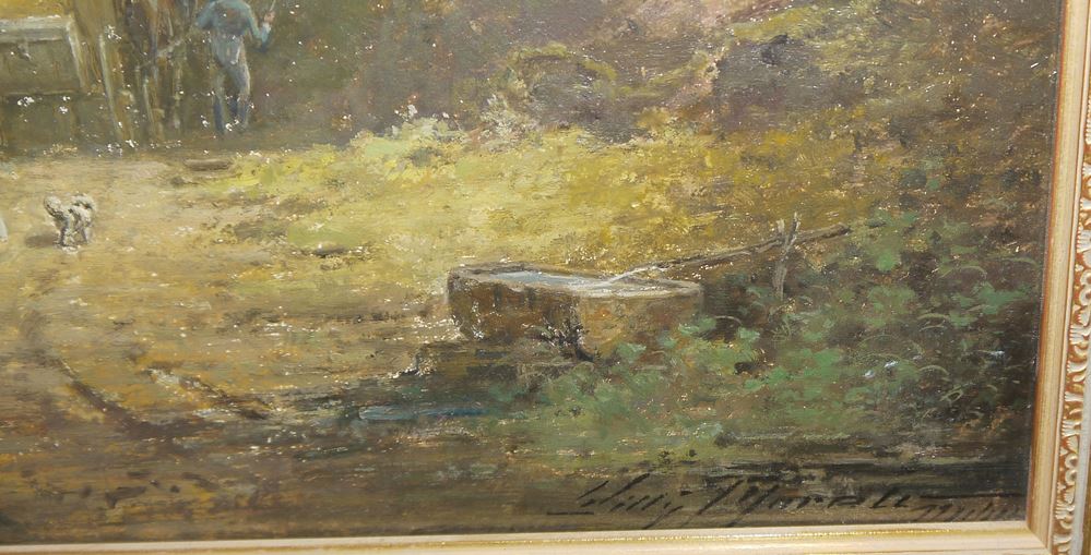 0721-Willy Moralt, "Post im Walde", Ölgemälde, gerahmt – Bild 3
