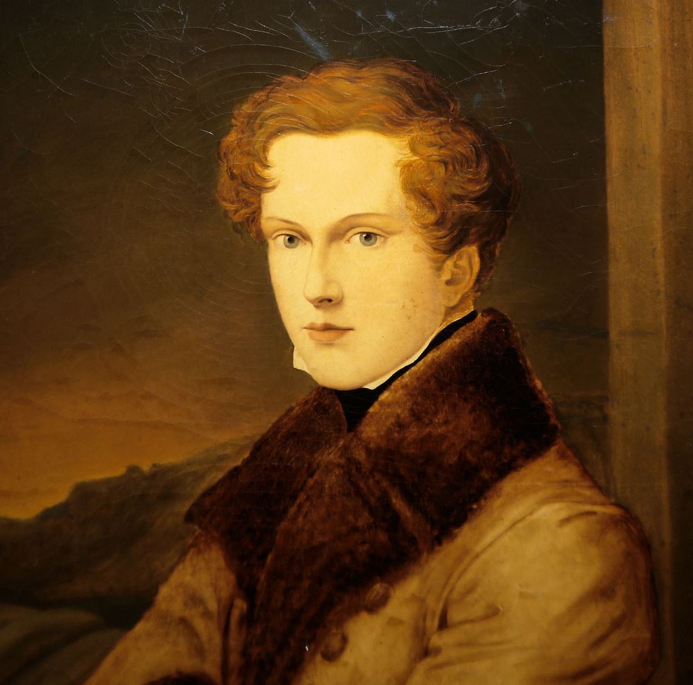 0723-Halbporträt des Napoleon II., Herzog von Reichstadt, repräsentatives Ölgemälde des 19. Jhs. im Originalrahmen, dazu die Monographie von Gerd Holler "Napoleons Sohn" – Bild 2