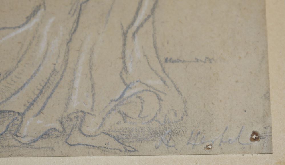 0769-Konvolut von 5 Zeichnungen des 18./19. Jahrhunderts, u.a. Albert Venus und Josef von Schlögl – Bild 6