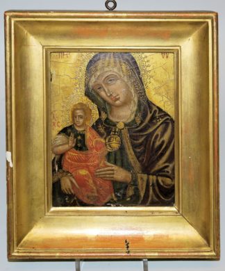 0773-Nikolaos Tzafouns Nachfolge, Ikone "Madre della Consolazione", Italo-Kretisch, 16.-17. Jh.