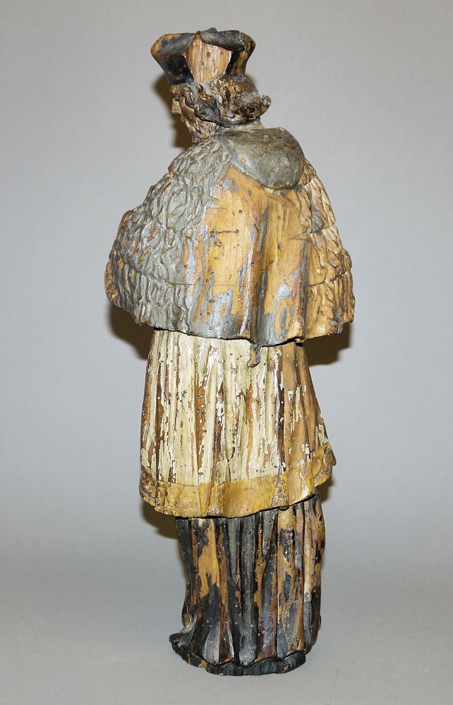 0781-Barocke Skulptur des Heiligen Nepomuk, süddeutsch um 1730/40 (Heiligsprechung 1729) – Bild 2
