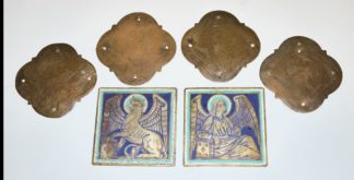 0787-Sechs Evangelisten-Plaketten des 18. und 19. Jhs.