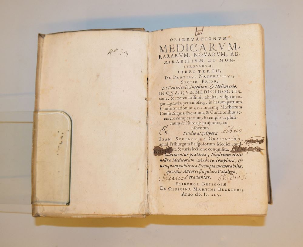 0796-Johannes Schenck von Grafenberg, Observationum medicarum, rararum, novarum, admirabilium, et monstrosarum von 1595, 3. Buch – Bild 3