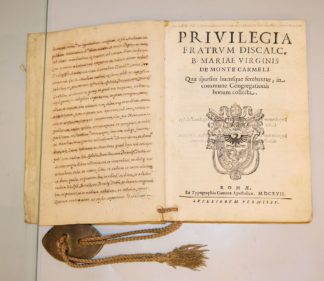 0801-Seltenes Antiquarisches über den Karmeliter Orden von 1617