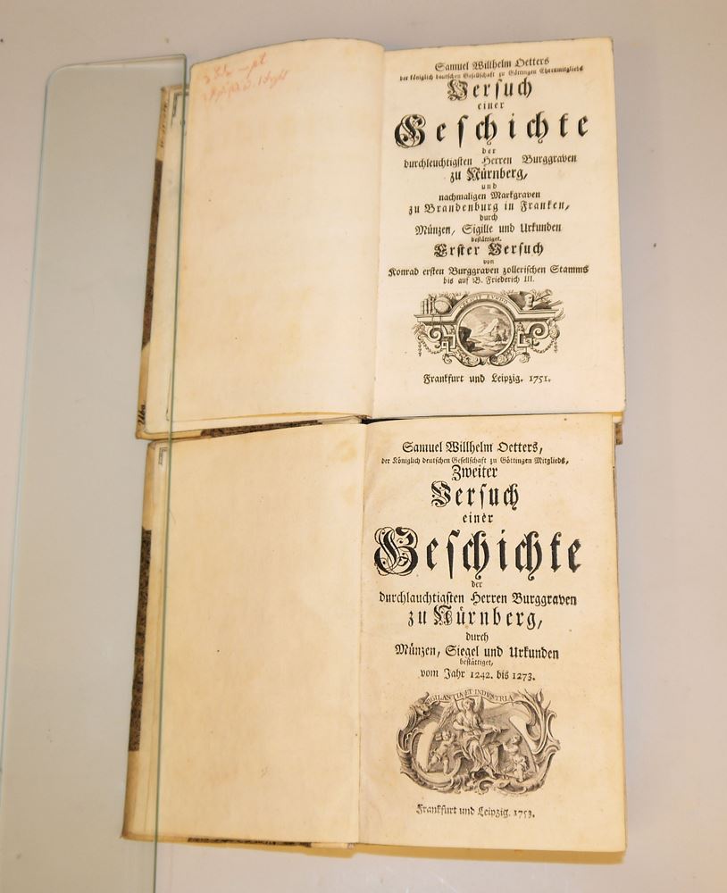0814-2 antiquarische Bände zur Geschichte Nürnbergs von 1751/ 53, selten! – Bild 3