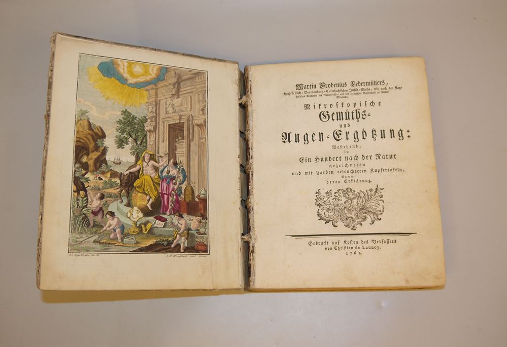 0816-Ledermüllers, Mikroskopische Gemüths- und Augen-Ergötzung von 1761/62, 1. Bd., Erstausgabe, komplett – Bild 3