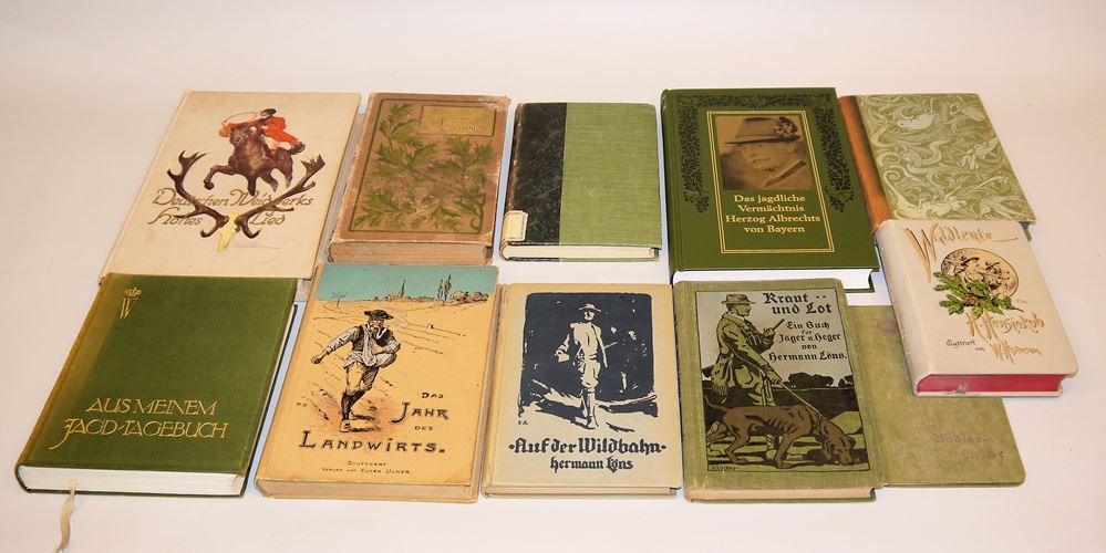 0834-Slg. Bücher zur Jagd, Landwirtschaft und Wald, 1860-1997 – Bild 2