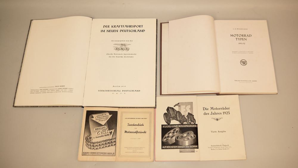 0840-Sammlung antiquarisches zu Motorrädern, dabei seltene Titel – Bild 3