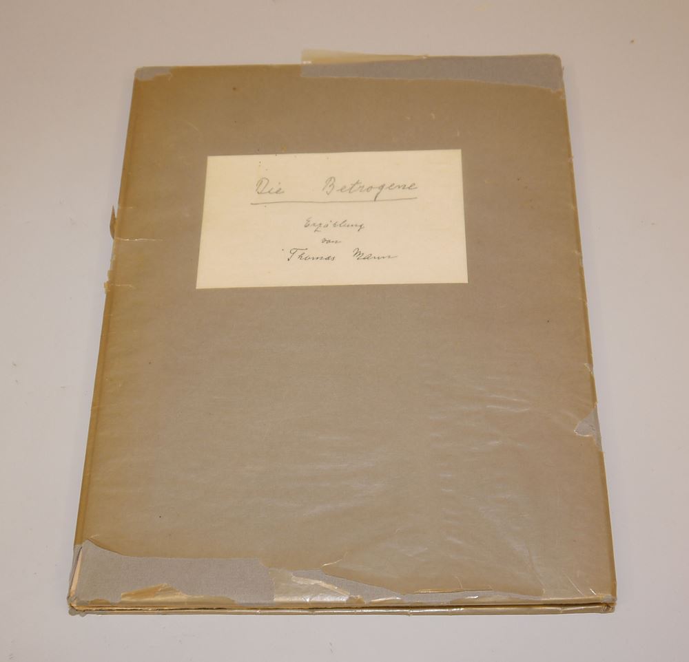 0844-Thomas Mann, Die Betrogene. Eine Erzählung. Faksimile des handschriftlichen Vorabdrucks von 1953, selten – Bild 2