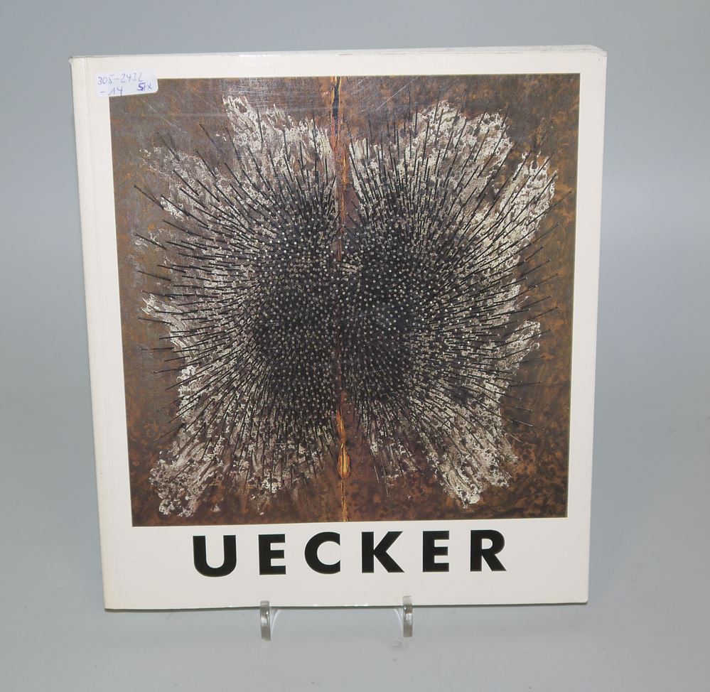 0847-5 Kunstbuch-Raritäten: 2 x Victor Vasarely I & II (1969/70), 1 x Günter Uecker mit handschriftl. Widmung, 1 x Hans Martin Erhardt mit sign. & num. Farblinolschnitt & "Kunst der sechziger Jahre im Wallraff-Richartz Museum Köln", Mai 1970 – Bild 2