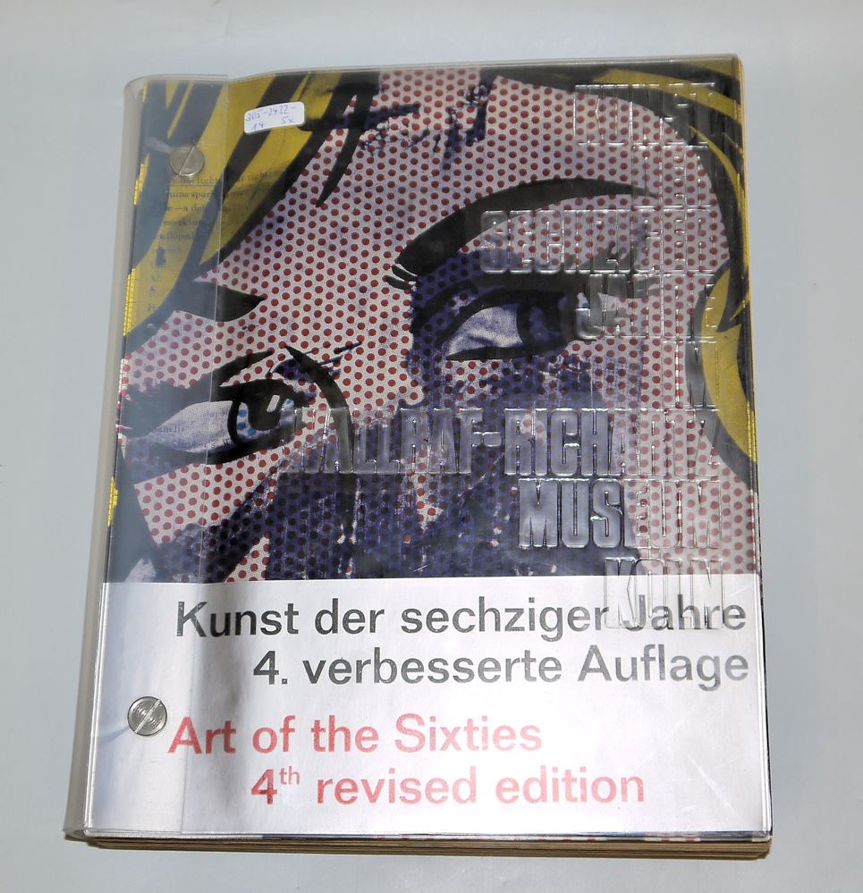 0847-5 Kunstbuch-Raritäten: 2 x Victor Vasarely I & II (1969/70), 1 x Günter Uecker mit handschriftl. Widmung, 1 x Hans Martin Erhardt mit sign. & num. Farblinolschnitt & "Kunst der sechziger Jahre im Wallraff-Richartz Museum Köln", Mai 1970 – Bild 4
