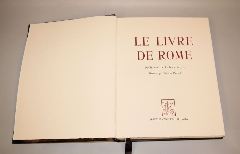 0848-Zwei Prachtausgaben zu Rom, "Le Livre de Rome" und "Via Appia", Editalia 1973 & 1970 – Bild 5