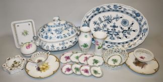 0856-Große Sammlung feine Porzellane Kgl. Meißen, KPM und Herend ab 1860